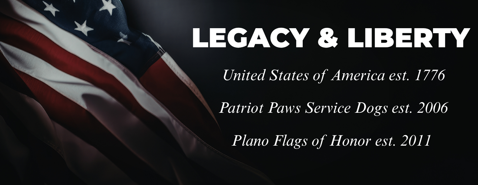 Patriot Paws Service Dogs x Plano Flags of Honor Legacy and Liberty Tee
