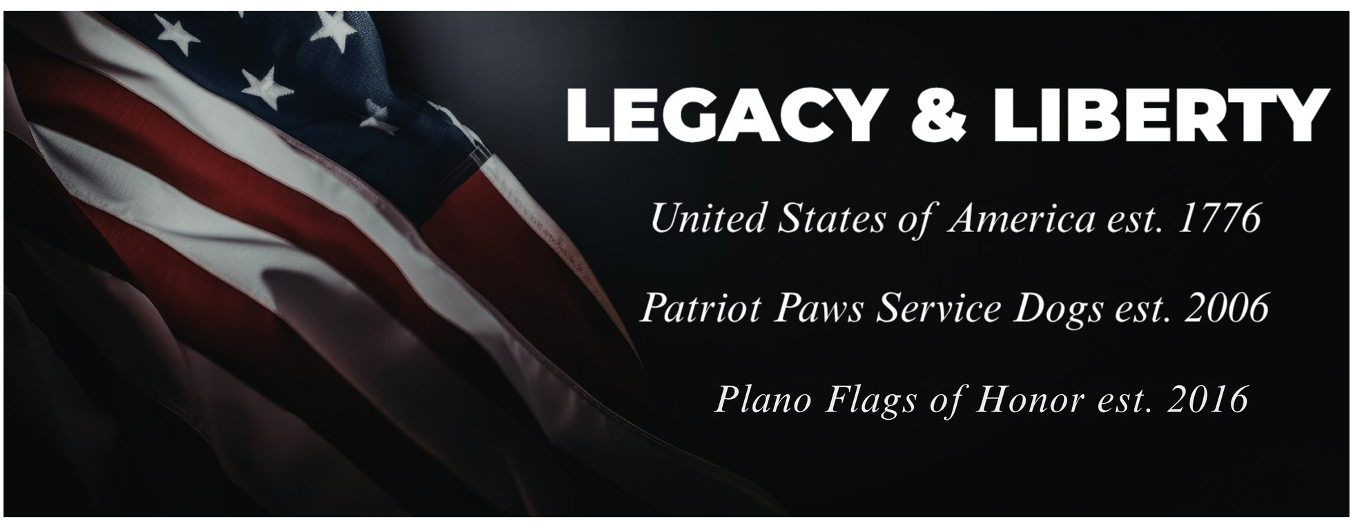 Patriot Paws Service Dogs x Plano Flags of Honor Legacy and Liberty Tee